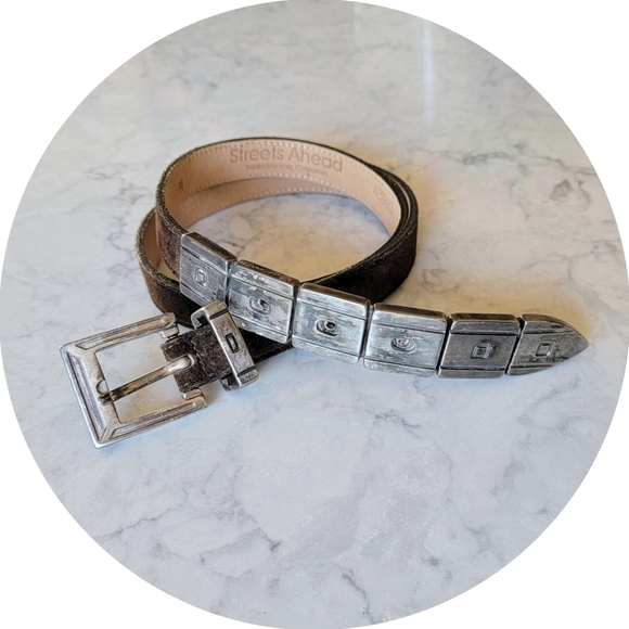 Streets Ahead Boho Chic Metal and Leather Belt main image 4